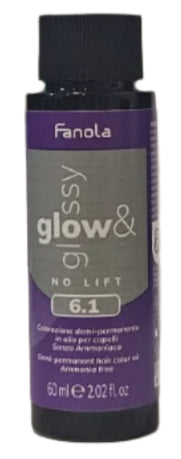 Toner de Par 6.1 Demi-permanent – No Yellow Glow&Glossy Blond Cenusiu Inchis 60ml – Fanola