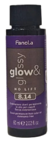 Toner de Par 8.14 Demi-permanent – No Yellow Glow&Glossy Blond Aramiu Cenusiu Dechis 60ml – Fanola