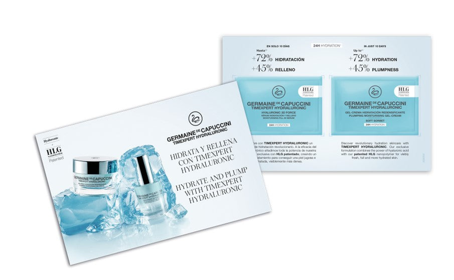 Tester Ser si Crema - Timexpert Hydraluronic 3D Fill-In Serum 2ml + Soft Sorbet Cream 2ml Flyer - FOC Germaine de Capuccini