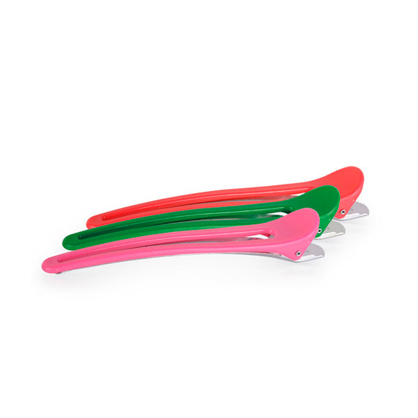 Clame de Par - Metal Plastic Duck Hair Clips 12 Buc 15.5cm - Bifull - HNIcosmetice.ro