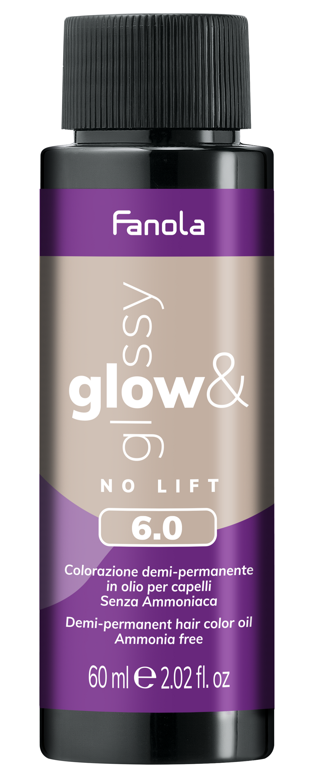 Toner de Par 6.0 Demi-permanent – No Yellow Glow&Glossy Blond Inchis 60ml – Fanola