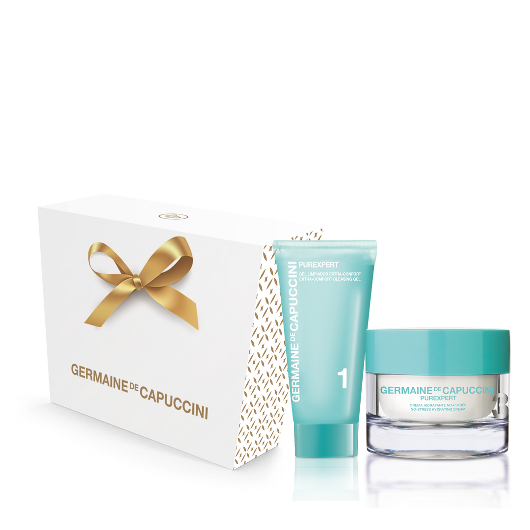 Set Purifiant Craciun 2023 - Purexpert Extra-Comfort Cleansing Gel 125ml + No Stress Hydrating Cream 50ml Promo Set - PP Germaine de Capuccini