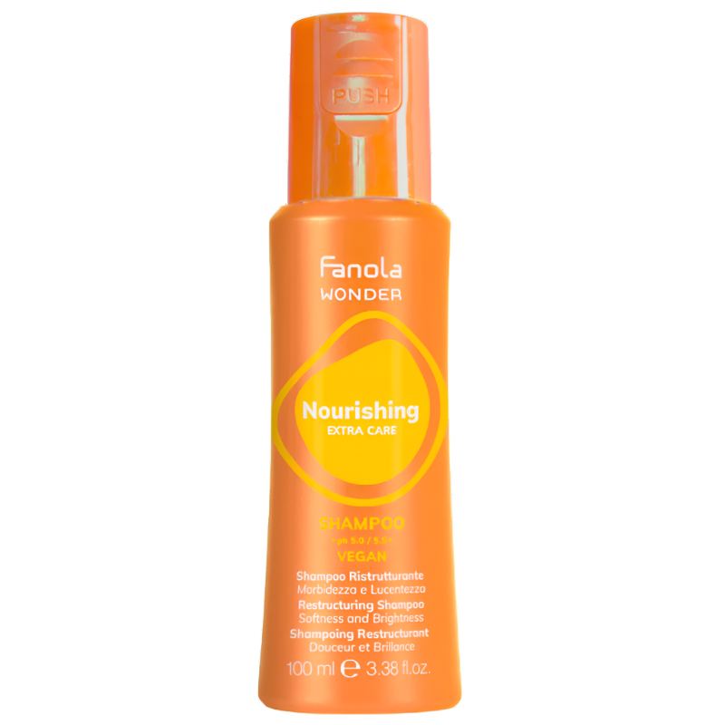 Sampon Restructurant pentru Par Uscat - Wonder Nourishing Shampoo 100ml - Fanola - HNIcosmetice.ro
