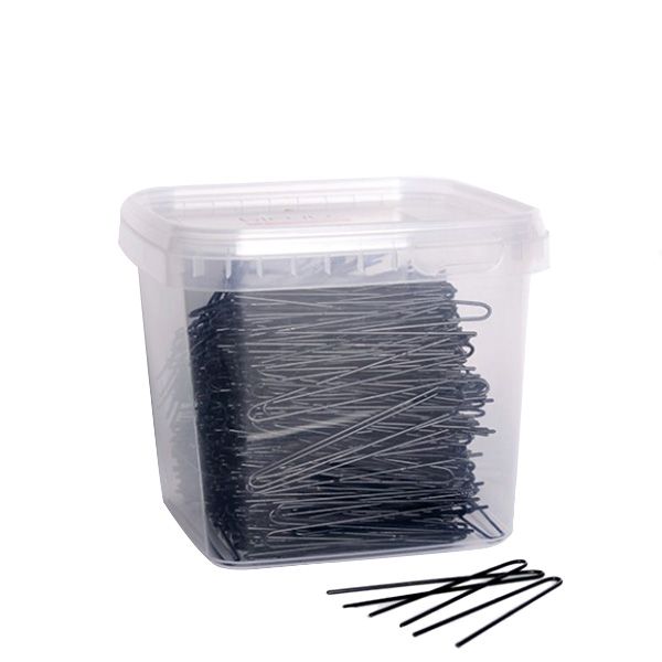 Ace de Coc Metalice Negre Drepte - Horquillas Mono 67mm 1000gr - Bifull - HNIcosmetice.ro