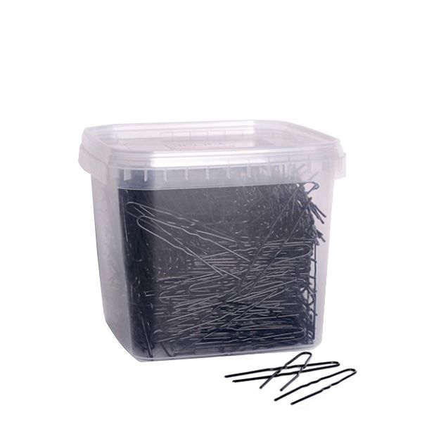Ace de Coc Metalice Negre Ondulate - Horquillas Invisibles 62mm 1000gr - Bifull - HNIcosmetice.ro