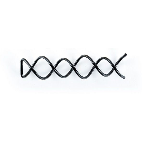 Agrafe de Par Metalice Spirala - Coiled Pin Black 6cm 2 Buc - Bifull - HNIcosmetice.ro