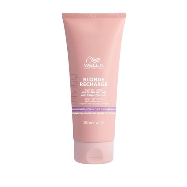 Balsam cu Pigmenti Violet pentru Parul Blond - Invigo Blonde Recharge Cool or Silver Hair 200ml - Wella
