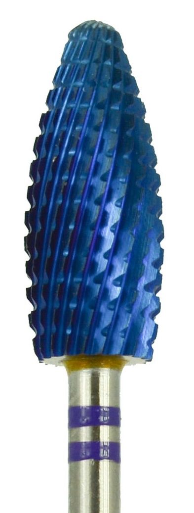 Cap pentru Freza de Unghii - Con D6M din Tungsten Albastru AGD6MIB1T - Ami Gel - HNIcosmetice.ro