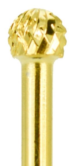 Cap pentru Freza de Unghii - Sfera D4M din Carbid Auriu AGD4MB2CG - Ami Gel