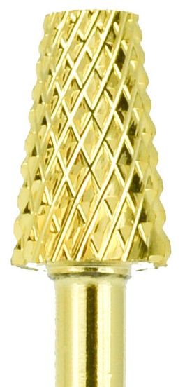 Cap pentru Freza de Unghii - Trapez D5M din Carbid Auriu AGD5MB4CG - Ami Gel