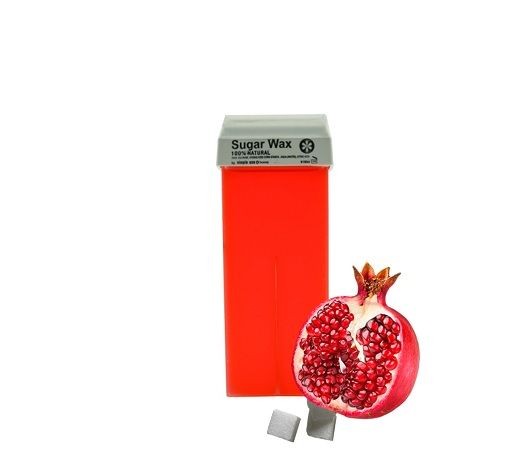 Ceara Epilatoare Liposolubila Roll On - Din Zahar Si Aroma De Rodie - 100% Natural Sugar Wax Pomegranate 100ml - SIMPLE USE - HNIcosmetice.ro