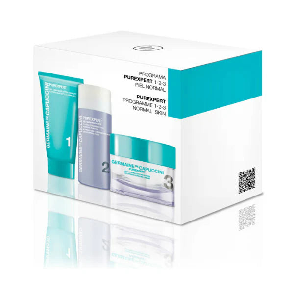 Set Matifiant 1-2-3 Ten Normal si Mixt - Purexpert Programme 1-2-3 Normal Skin - PP Germaine de Capuccini