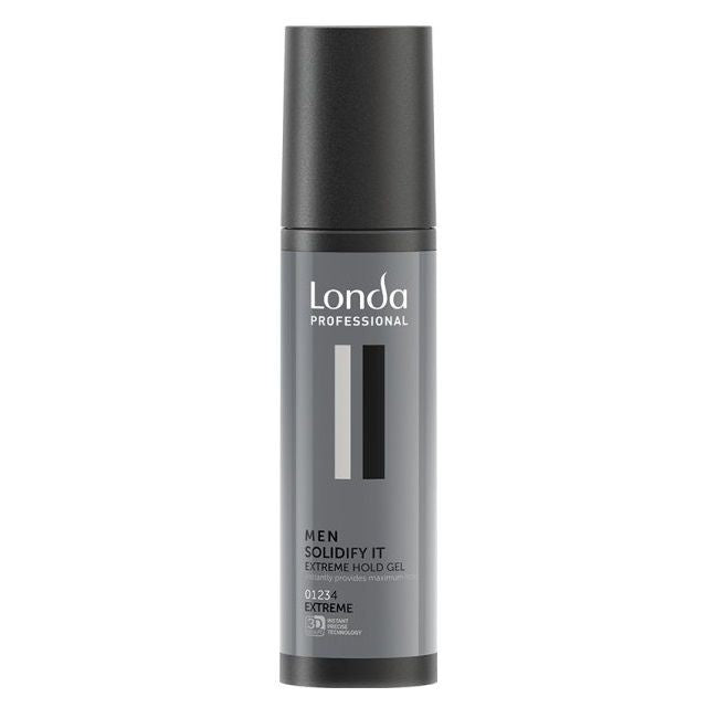 Gel de Par cu Fixare Puternica - Men Solidify It Extreme Hold Gel 100ml - Londa - HNIcosmetice.ro