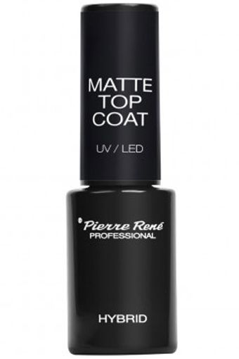 Gel De Sigilare Cu Efect Mat Pentru Oja Semipermanenta - Hybrid Matte Top Coat 6ml - PIERRE RENE - HNIcosmetice.ro