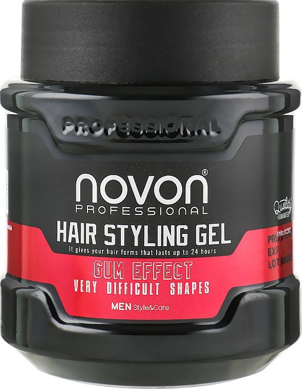 Gel pentru Par cu Fixare Flexibila - Hair Styling Gel Gum Effect 700ml - Novon - HNIcosmetice.ro