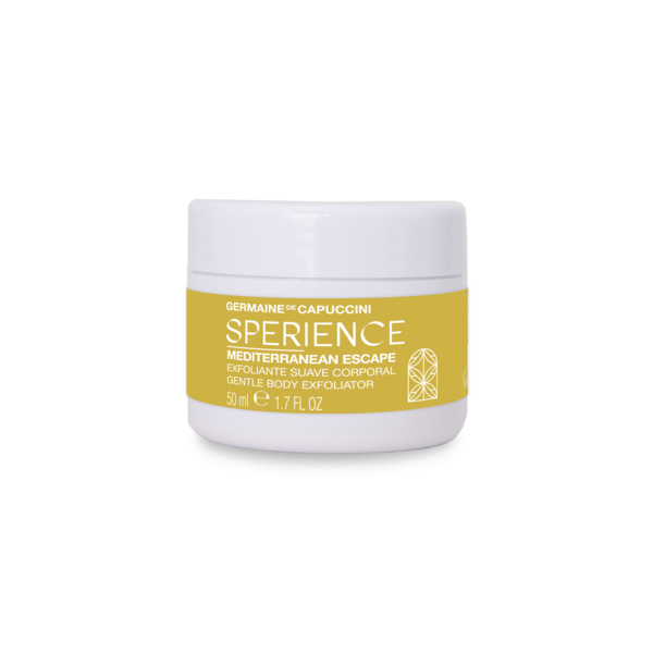 Tester Exfoliant Bland de Corp cu Ulei de Masline - Sperience Mediterranean Escape Gentle Body Exfoliator 50ml - FOC Germaine de Capuccini