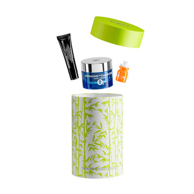 Set Facial Oxigenant si Iluminant - Excel Therapy O2 Defense Essential Youthfulness Cream 50ml + Repair Night Progress Eye Serum 15ml + Pure C10 Antioxidant Emulsion 1ml Kit - PP Germaine de Capuccini