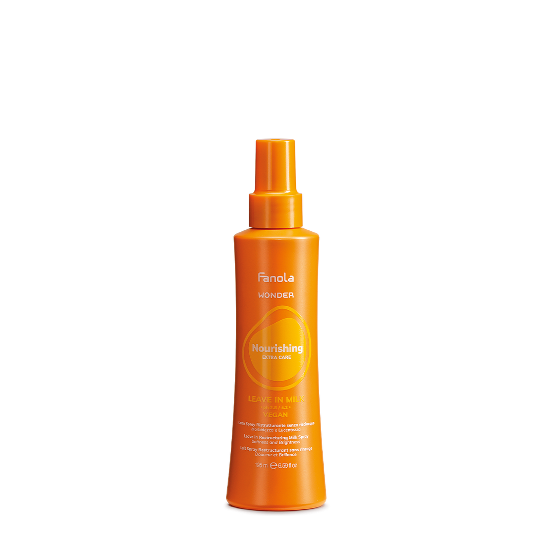 Lapte Restructurant Fara Clatire pentru Par Uscat - Wonder Nourishing Leave In Milk Spray 195ml - Fanola - HNIcosmetice.ro