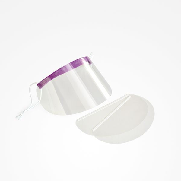 Masca Protectie Faciala pentru Saloanele de Coafura - Facial and Treatments Protector with Headband Arait 50 Buc - Bifull - HNIcosmetice.ro