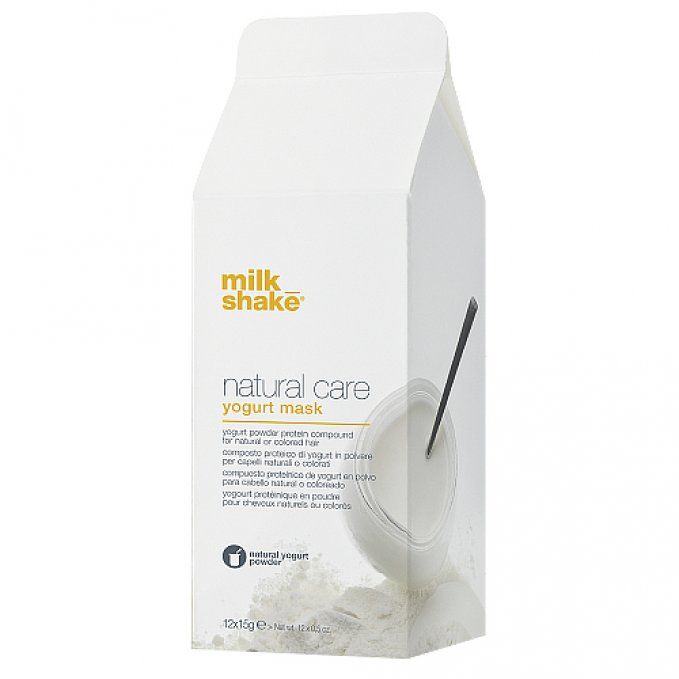 Masca Pudra pentru Par Normal si Vopsit - Natural Care Yogurt Mask Powder 12x15g - Milk Shake - HNIcosmetice.ro