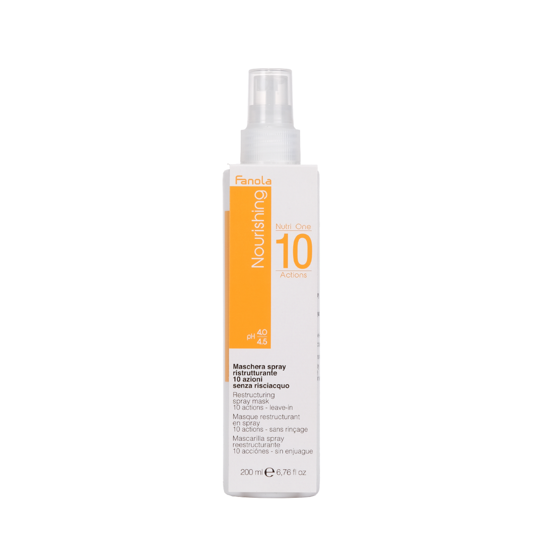 Masca Spray Restructuranta Fara Clatire pentru Par Uscat - Nourishing Spray Mask 10 Actions 200ml - Fanola - HNIcosmetice.ro