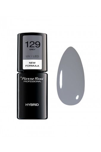 Oja Semipermanenta - Color Hybrid Polish Nr. 129 Grey 6ml - Pierre Rene - HNIcosmetice.ro