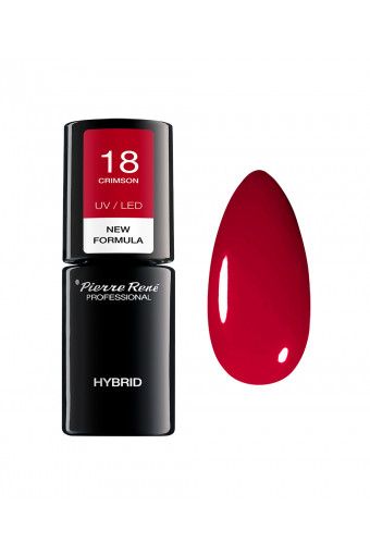 Oja Semipermanenta - Color Hybrid Polish Nr. 18 Crimson 6ml - Pierre Rene - HNIcosmetice.ro