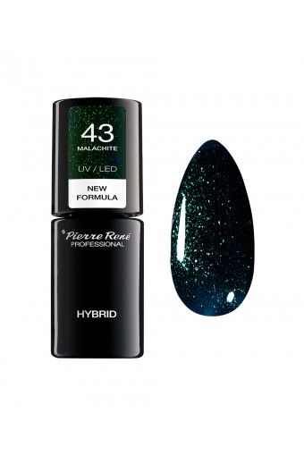 Oja Semipermanenta - Color Hybrid Polish Nr. 43 Malachite 6ml - Pierre Rene - HNIcosmetice.ro
