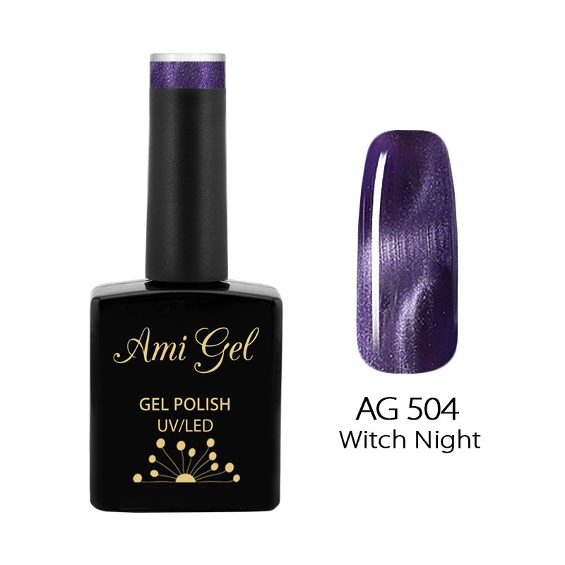 Oja Semipermanenta Magnetica - Hypnotic Gel Polish Witch Night AG504 14ml - Ami Gel - HNIcosmetice.ro