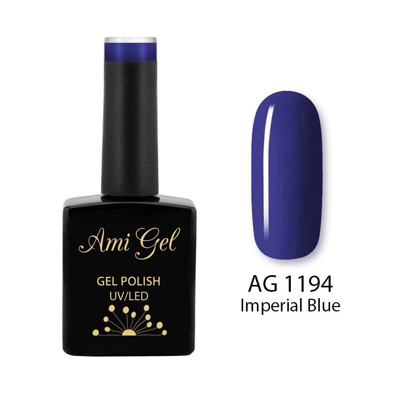 Oja Semipermanenta - Multi Gel Color - The One Imperial Blue AG1194 14ml - Ami Gel - HNIcosmetice.ro