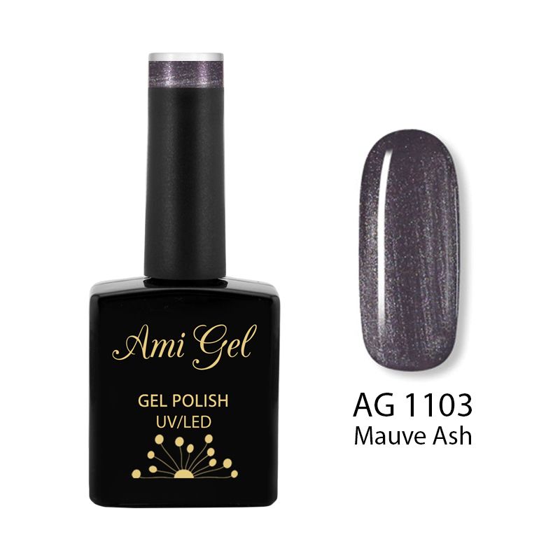 Oja Semipermanenta - Multi Gel Color - The One Mauve Ash AG1103 14ml - Ami Gel - HNIcosmetice.ro
