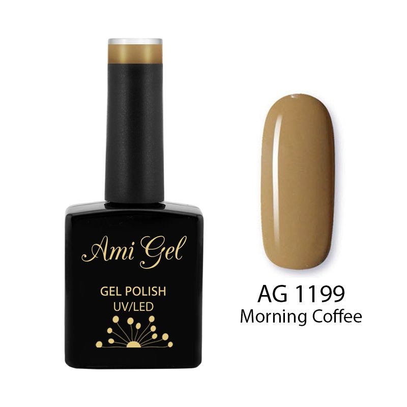Oja Semipermanenta - Multi Gel Color - The One Morning Coffe AG1199 14ml - Ami Gel - HNIcosmetice.ro