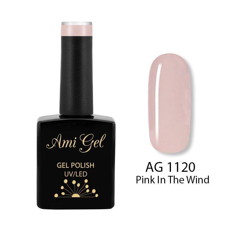 Oja Semipermanenta - Multi Gel Color - The One Pink In The Wind AG1120 14ml - Ami Gel - HNIcosmetice.ro