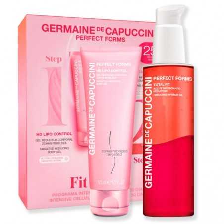 Set Corporal Program Intensiv Anticelulitic - Perfect Forms Fit Action Reducing Infusing Oil 200ml + Reducing Body Gel 125ml Kit - PP Germaine de Capuccini