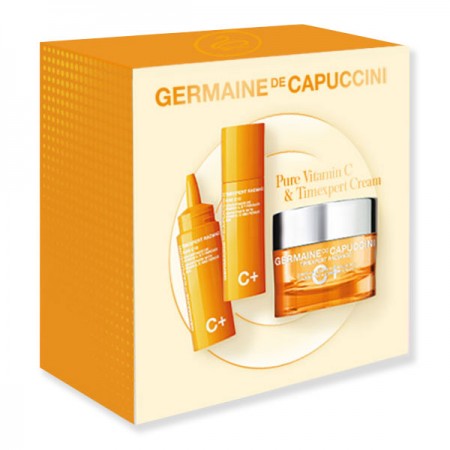 Set pentru Fata cu Vitamina C - Timexpert Radiance C+ Pure C10 Concentrate 15ml + Illuminating Antioxidant Cream 50ml - PP Germaine de Capuccini