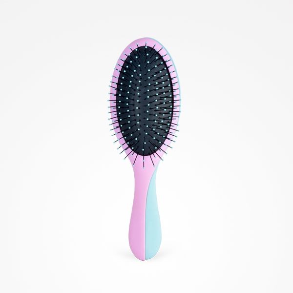 Perie pentru Descalcit Parul si Oglinda Magnetica - Brush & Magnetic Mirror Duo Rose & Green - Bifull - HNIcosmetice.ro
