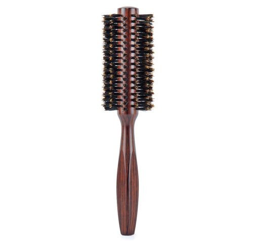 Perie Rotunda din Lemn de Abanos si 100% Par de Mistret - Ebony No. 54 - Bifull - HNIcosmetice.ro