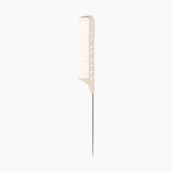 Pieptene cu Rigla pentru Coafura cu Coada de Metal - Measure Comb 12cm - Metal Pin Tail Comb No. 03 - Bifull - HNIcosmetice.ro