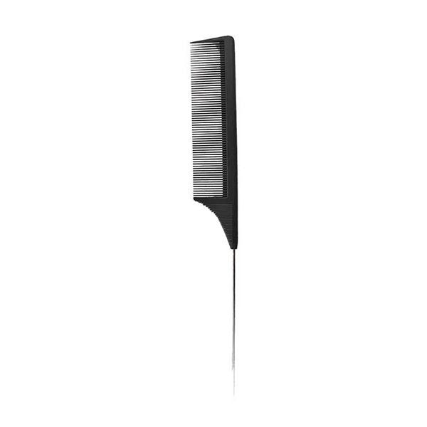 Pieptene din Carbon B pentru Coafura cu Coada de Metal - Carbon B - Pin Tail Comb No. 002 - Bifull - HNIcosmetice.ro