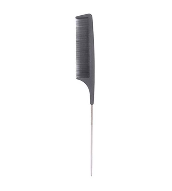 Pieptene din Carbon pentru Coafura cu Coada de Metal - Carbon Line - Pin Tail Comb No. 002 - Bifull - HNIcosmetice.ro