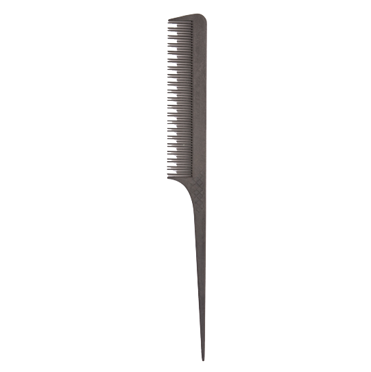 Pieptene din Carbon pentru Coafura cu Coada si Dinti Inegali - Carbon Line - Pin Tail Special No. 022 - Bifull - HNIcosmetice.ro