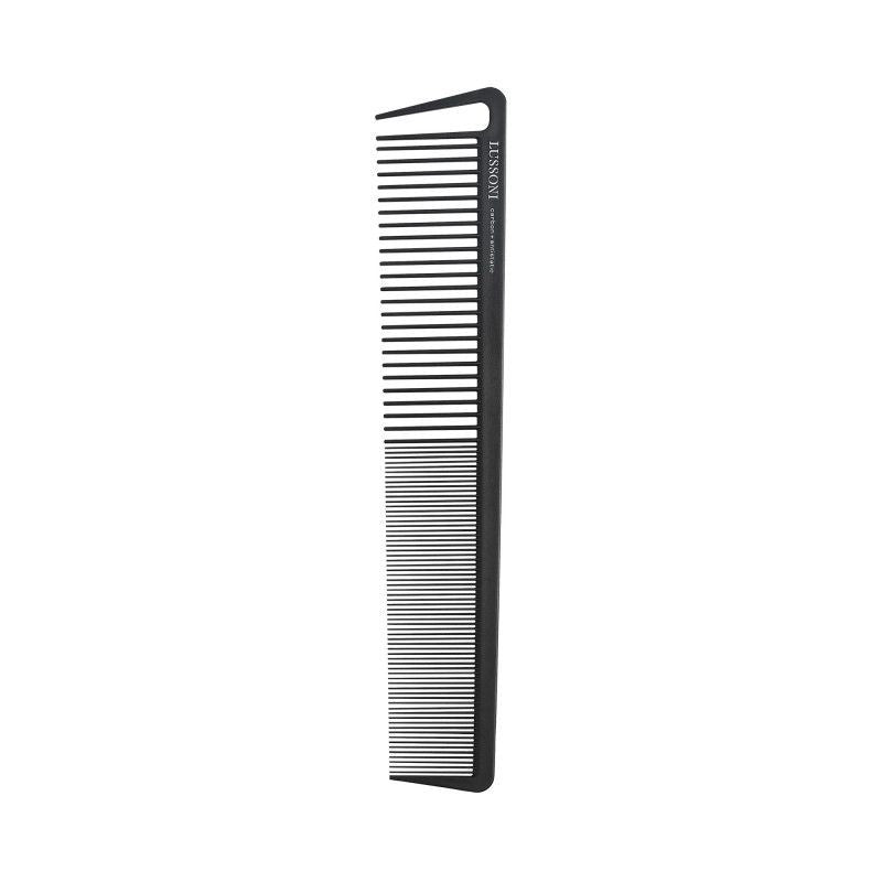 Pieptene din Carbon pentru Tuns - Carbon Antistatic Cutting Comb No. 112 - Lussoni - HNIcosmetice.ro