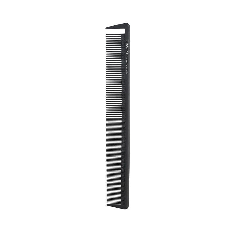 Pieptene din Carbon pentru Tuns - Carbon Antistatic Cutting Comb No. 124 - Lussoni - HNIcosmetice.ro