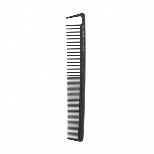 Pieptene din Carbon pentru Tuns - Carbon Antistatic Cutting Comb No. 128 - Lussoni - HNIcosmetice.ro