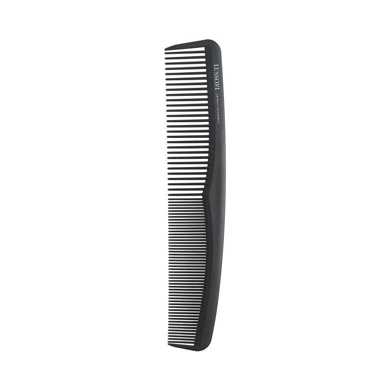 Pieptene din Carbon pentru Tuns si Descalcire - Carbon Antistatic Cutting and Detangling Comb No. 120 - Lussoni - HNIcosmetice.ro
