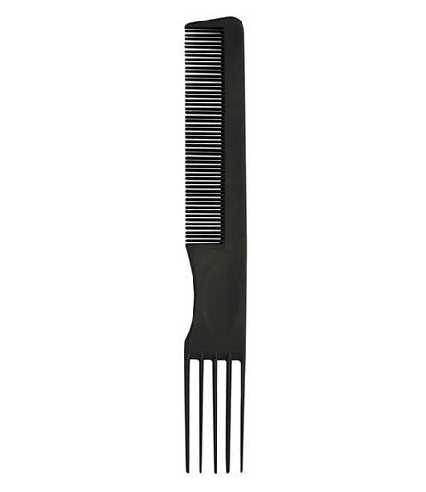 Pieptene Negru Flexibil pentru Coafura cu Cinci Pini - Classic Line - Comb Styling Five Pins No. 006 - Bifull - HNIcosmetice.ro