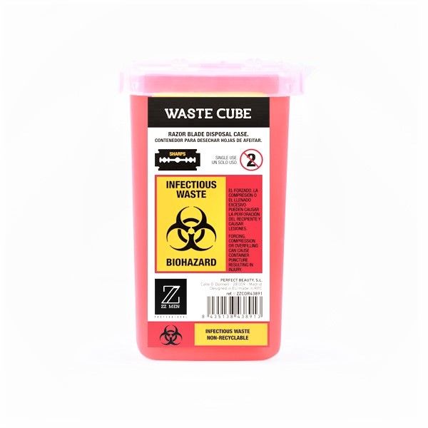 Recipient pentru Depozitarea si Eliminarea Lamelor Folosite - Waste Cube - Zzmen - HNIcosmetice.ro