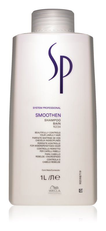 Sampon pentru Intretinerea Parului Drept - SP Smoothen Shampoo 1000ml - Wella - HNIcosmetice.ro