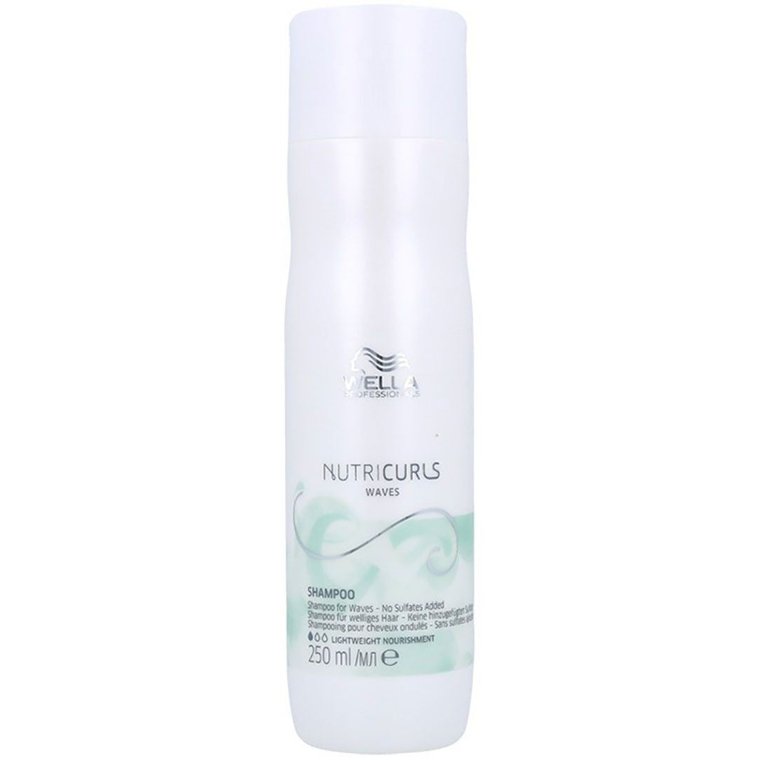Sampon pentru Par Cret - Nutricurls Waves Shampoo 250ml - Wella - HNIcosmetice.ro