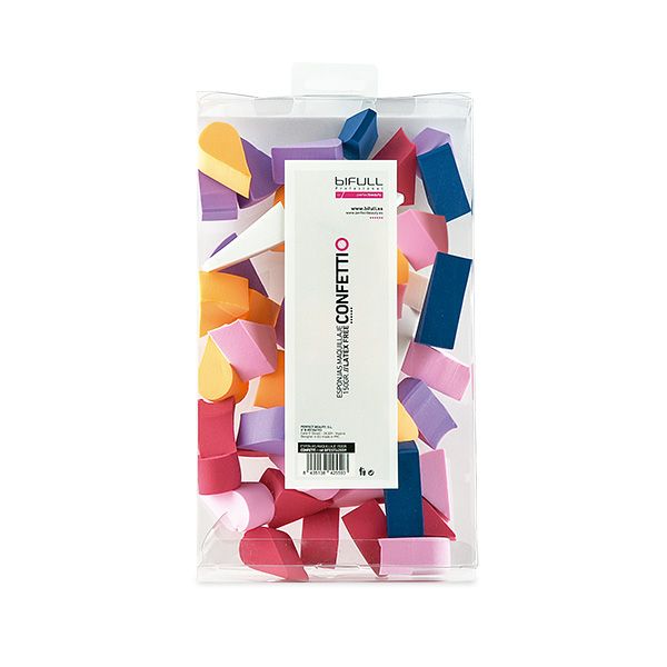 Set Bureti Make Up Confetti Diverse Modele - Confetti Sponge 53 Pcs - Bifull - HNIcosmetice.ro